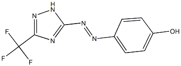 4-{[3-(trifluoromethyl)-1H-1,2,4-triazol-5-yl]diazenyl}phenol,311793-98-3,结构式