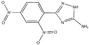 5-amino-3-{2,4-bisnitrophenyl}-1H-1,2,4-triazole 化学構造式