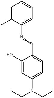 5-(diethylamino)-2-{[(2-methylphenyl)imino]methyl}phenol 化学構造式