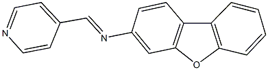 N-dibenzo[b,d]furan-3-yl-N-(4-pyridinylmethylene)amine 化学構造式