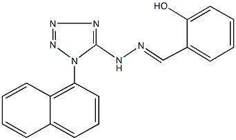 2-hydroxybenzaldehyde [1-(1-naphthyl)-1H-tetraazol-5-yl]hydrazone 结构式