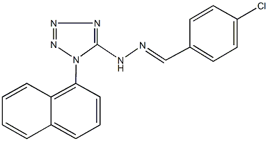 4-chlorobenzaldehyde [1-(1-naphthyl)-1H-tetraazol-5-yl]hydrazone,311796-75-5,结构式