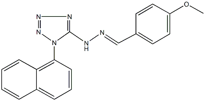 4-methoxybenzaldehyde [1-(1-naphthyl)-1H-tetraazol-5-yl]hydrazone,311796-79-9,结构式