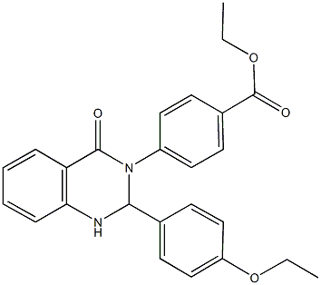 ethyl 4-(2-(4-ethoxyphenyl)-4-oxo-1,4-dihydro-3(2H)-quinazolinyl)benzoate,311796-93-7,结构式