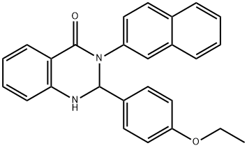 2-(4-ethoxyphenyl)-3-(2-naphthyl)-2,3-dihydro-4(1H)-quinazolinone Struktur
