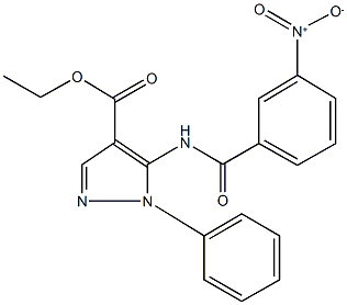 311797-98-5 ethyl 5-({3-nitrobenzoyl}amino)-1-phenyl-1H-pyrazole-4-carboxylate