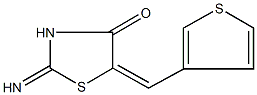 2-imino-5-(3-thienylmethylene)-1,3-thiazolidin-4-one|