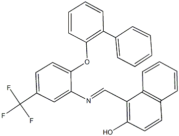 1-({[2-([1,1'-biphenyl]-2-yloxy)-5-(trifluoromethyl)phenyl]imino}methyl)-2-naphthol Structure