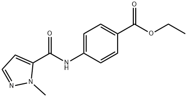 ethyl 4-{[(1-methyl-1H-pyrazol-5-yl)carbonyl]amino}benzoate,311812-87-0,结构式