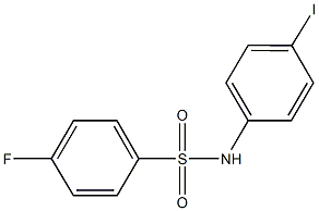 4-fluoro-N-(4-iodophenyl)benzenesulfonamide Struktur
