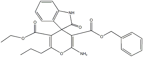 312265-26-2 3'-benzyl 5'-ethyl 2'-amino-1,3-dihydro-6'-propyl-2-oxospiro[2H-indole-3,4'-(4'H)-pyran]-3',5'-dicarboxylate