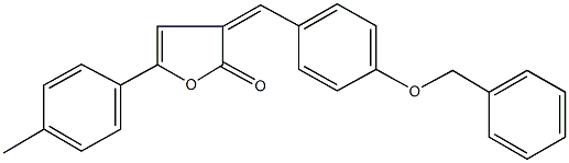 3-[4-(benzyloxy)benzylidene]-5-(4-methylphenyl)-2(3H)-furanone 结构式
