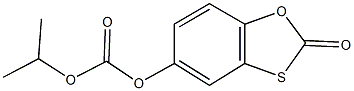 isopropyl 2-oxo-1,3-benzoxathiol-5-yl carbonate 化学構造式
