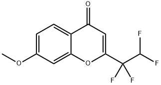 7-methoxy-2-(1,1,2,2-tetrafluoroethyl)-4H-chromen-4-one Struktur