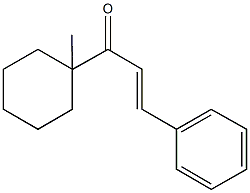 1-(1-methylcyclohexyl)-3-phenyl-2-propen-1-one 化学構造式