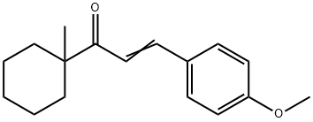 3-(4-methoxyphenyl)-1-(1-methylcyclohexyl)-2-propen-1-one Structure