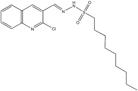 N'-[(2-chloro-3-quinolinyl)methylene]-1-nonanesulfonohydrazide,312272-25-6,结构式