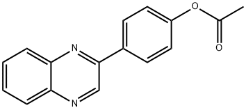 4-(2-quinoxalinyl)phenyl acetate Structure