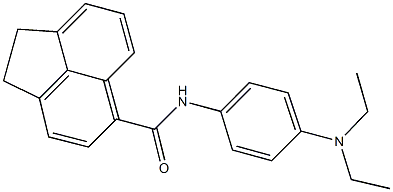 N-[4-(diethylamino)phenyl]-1,2-dihydro-5-acenaphthylenecarboxamide 结构式