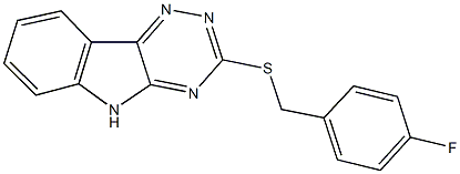 4-fluorobenzyl 5H-[1,2,4]triazino[5,6-b]indol-3-yl sulfide Struktur