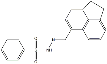 N'-(1,2-dihydro-5-acenaphthylenylmethylene)benzenesulfonohydrazide 结构式