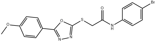 N-(4-bromophenyl)-2-{[5-(4-methoxyphenyl)-1,3,4-oxadiazol-2-yl]sulfanyl}acetamide|