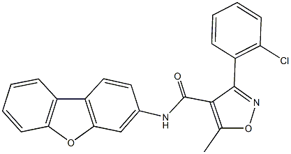 312282-04-5 3-(2-chlorophenyl)-N-dibenzo[b,d]furan-3-yl-5-methyl-4-isoxazolecarboxamide