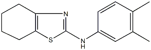N-(3,4-dimethylphenyl)-4,5,6,7-tetrahydro-1,3-benzothiazol-2-amine Struktur
