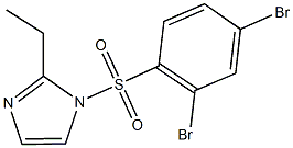1-[(2,4-dibromophenyl)sulfonyl]-2-ethyl-1H-imidazole 结构式