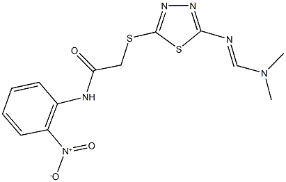 312285-67-9 2-[(5-{[(dimethylamino)methylene]amino}-1,3,4-thiadiazol-2-yl)sulfanyl]-N-{2-nitrophenyl}acetamide