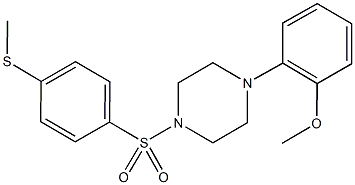 1-(2-methoxyphenyl)-4-{[4-(methylsulfanyl)phenyl]sulfonyl}piperazine Structure