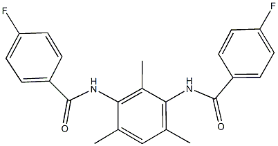 4-fluoro-N-{3-[(4-fluorobenzoyl)amino]-2,4,6-trimethylphenyl}benzamide|