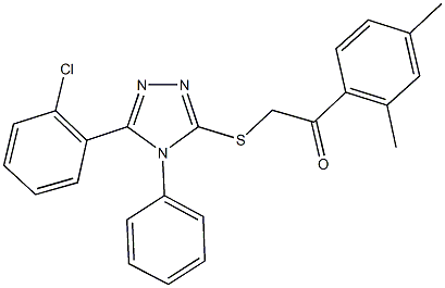 312317-80-9 2-{[5-(2-chlorophenyl)-4-phenyl-4H-1,2,4-triazol-3-yl]sulfanyl}-1-(2,4-dimethylphenyl)ethanone