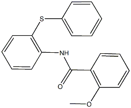 2-methoxy-N-[2-(phenylsulfanyl)phenyl]benzamide,312319-19-0,结构式