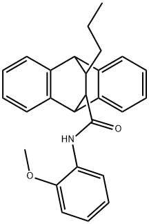 N-(2-methoxyphenyl)-16-propyltetracyclo[6.6.2.0~2,7~.0~9,14~]hexadeca-2,4,6,9,11,13-hexaene-15-carboxamide Struktur