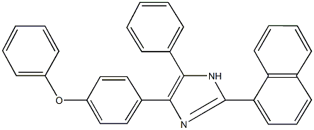2-(1-naphthyl)-4-(4-phenoxyphenyl)-5-phenyl-1H-imidazole Struktur
