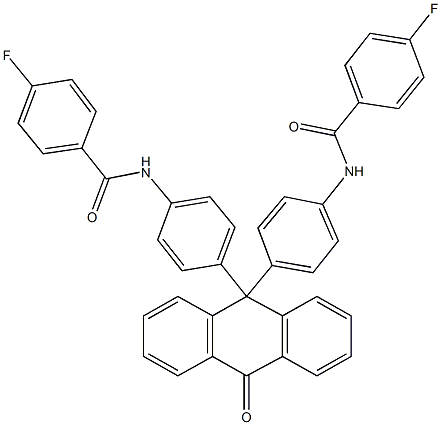 4-fluoro-N-[4-(9-{4-[(4-fluorobenzoyl)amino]phenyl}-10-oxo-9,10-dihydro-9-anthracenyl)phenyl]benzamide Structure