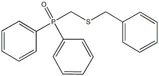 [(benzylsulfanyl)methyl](diphenyl)phosphine oxide 化学構造式