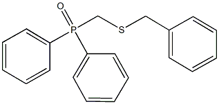 [(benzylsulfanyl)methyl](diphenyl)phosphine oxide Structure