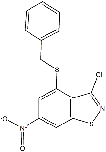 4-(benzylsulfanyl)-3-chloro-6-nitro-1,2-benzisothiazole Structure