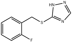 2-fluorobenzyl 1H-1,2,4-triazol-3-yl sulfide 结构式