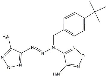 4-[3-(4-amino-1,2,5-oxadiazol-3-yl)-1-(4-tert-butylbenzyl)-2-triazenyl]-1,2,5-oxadiazol-3-ylamine,312502-19-5,结构式