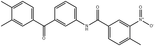 N-[3-(3,4-dimethylbenzoyl)phenyl]-3-nitro-4-methylbenzamide Struktur