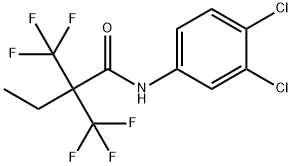 N-(3,4-dichlorophenyl)-2,2-bis(trifluoromethyl)butanamide Structure