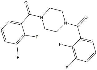 1,4-bis(2,3-difluorobenzoyl)piperazine Structure