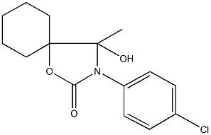 3-(4-chlorophenyl)-4-hydroxy-4-methyl-1-oxa-3-azaspiro[4.5]decan-2-one Structure