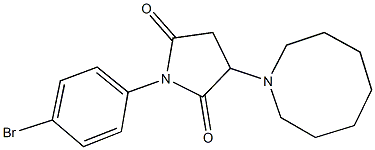 3-(1-azocanyl)-1-(4-bromophenyl)-2,5-pyrrolidinedione,312514-51-5,结构式