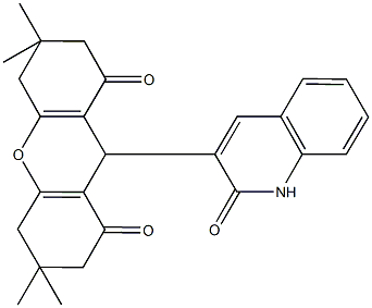 312514-75-3 3,3,6,6-tetramethyl-9-(2-oxo-1,2-dihydro-3-quinolinyl)-3,4,5,6,7,9-hexahydro-1H-xanthene-1,8(2H)-dione