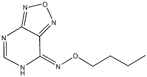 [1,2,5]oxadiazolo[3,4-d]pyrimidin-7(6H)-one O-butyloxime Struktur