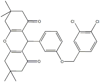 312517-29-6 9-{3-[(3,4-dichlorobenzyl)oxy]phenyl}-3,3,6,6-tetramethyl-3,4,5,6,7,9-hexahydro-1H-xanthene-1,8(2H)-dione